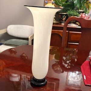 Vintage mid-century hand blown glass vase